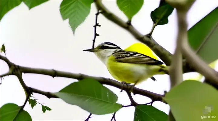 a small bird perched on a tree branch