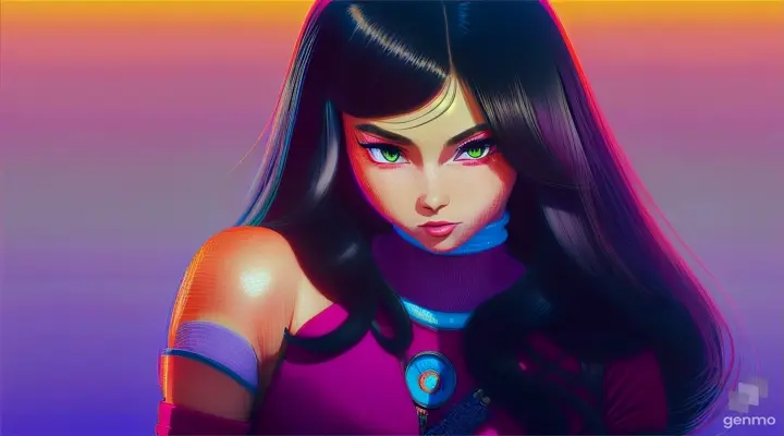 Portrait full body girl in the retro Japanese anime style of the 80s . 64k