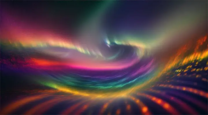  
  ETHEREAL FUSION   RAINBOW  WITH AURORA BOREALIS AND CELESTIAL GARDENS; Creating or using images of ethereal and celestial gardens can symbolize paradise and the communion of saints, offering a setting of peace and holiness., IN 360 ROTATE VIEW IN  ZOOM ” 