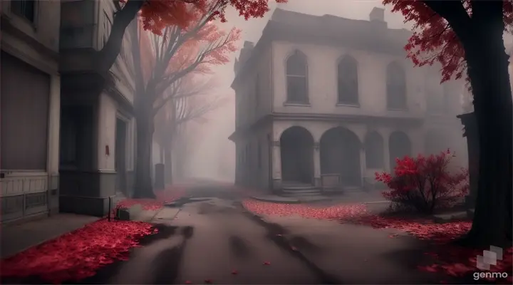 **Prompt 55**: "Empty Haunted Quarter" - The now empty and desolate Quarter No. 13, with an eerie ambiance.
                                                                                                                                     
                                                                                                                                     
 full screen and colored video