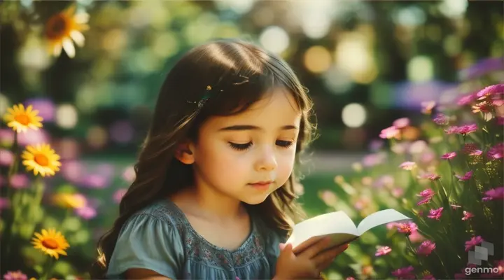 As curious girl explores, she finds a weathered envelop tucked under a rock near the fountain. Inside is a letter from someone named Emma who once took care of the garden. The latter explain that the garden is a place of hope, meant to bring happiness who anyone to tends to it.