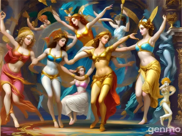 las musas 
Los dioses se enamoran.
