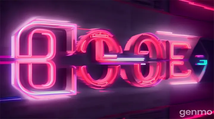 create a new logotype with the letter's "LB Mc", style letter's japanese, neon, anime, 8D, 4K