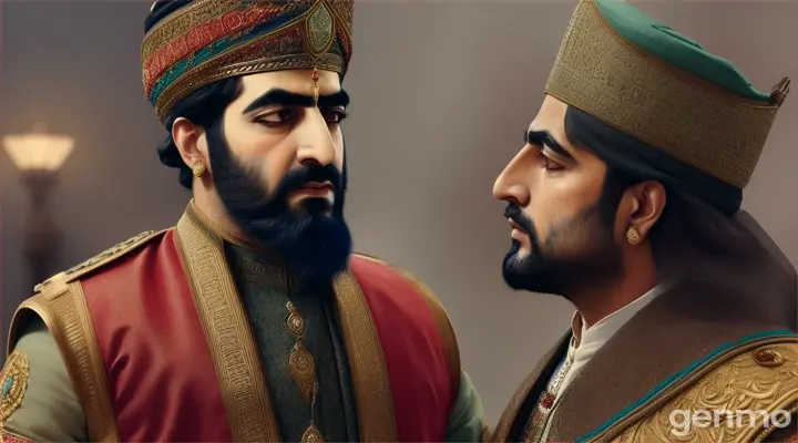 Nader Shah refusing Hakeem Sahib to take medicine