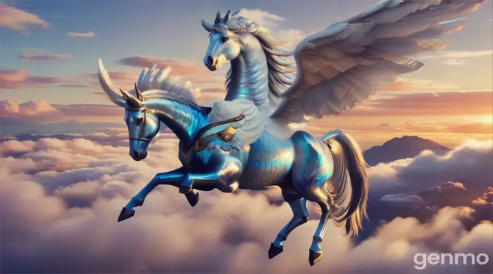 The Pegasus**: A winged horse that appeared to Elara when she reached the peak of Mount Glimmer, offering her a ride back to her kingdom after her quest was complete.