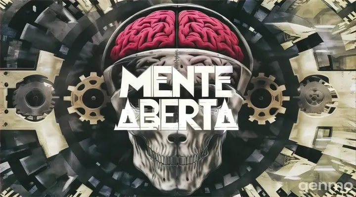 a picture of a brain with the words mente aberta on it