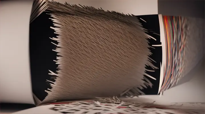 A piece of paper being shredded by a paper shredder.