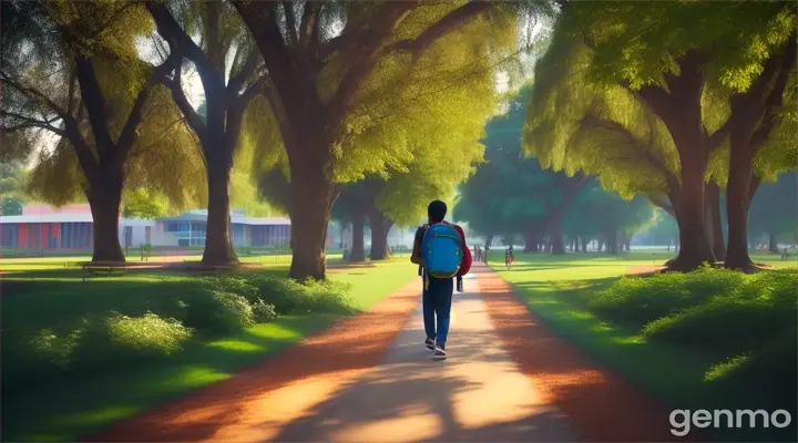 go to school indian kid