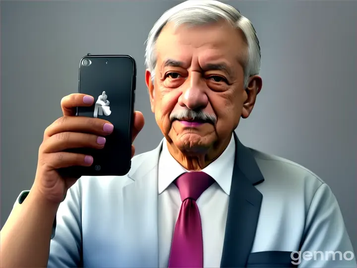 amlo jugando roblox en su iphone