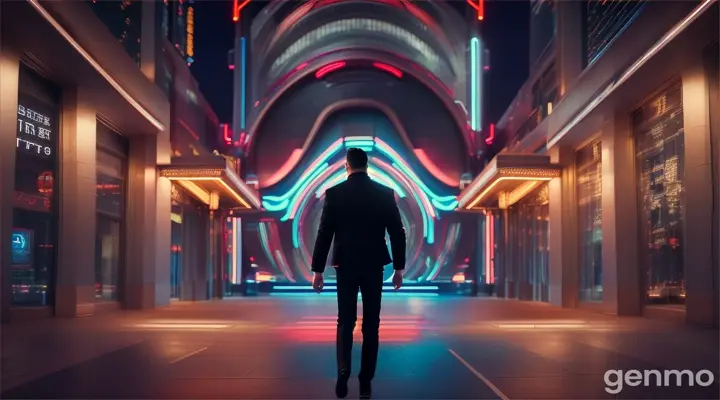 man walking into captions hq