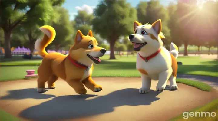 dogs 3d animation