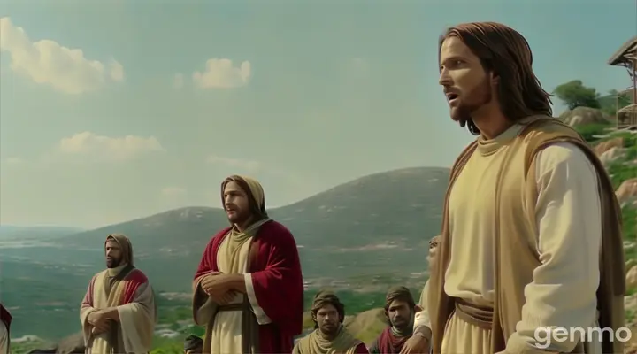 a group of men standing next to each other in front of a mountain