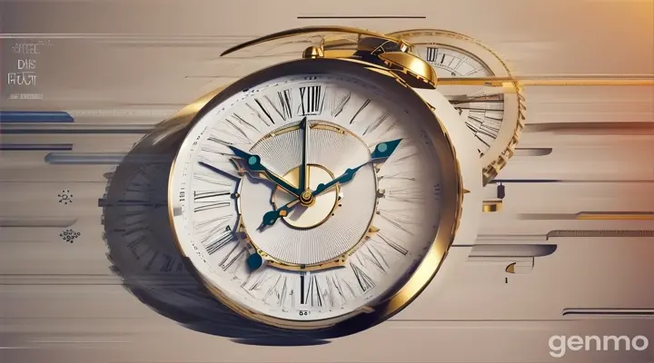 make a motivational video of 30sec on time management using 3d line art