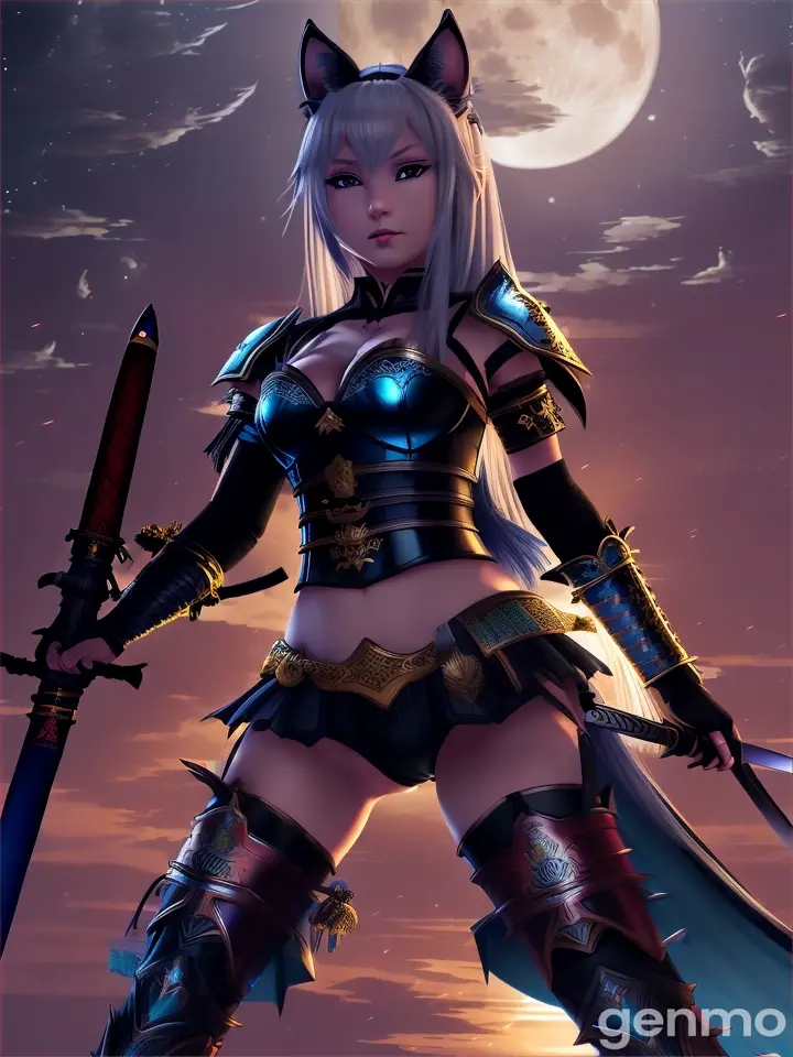 Catgirl with sword