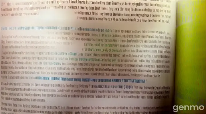 a close up of a book with a text description