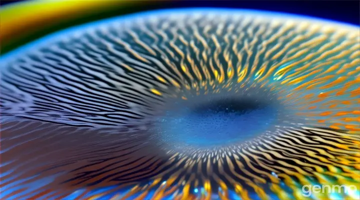 Une goutte d'eau macroscopique qui splash
