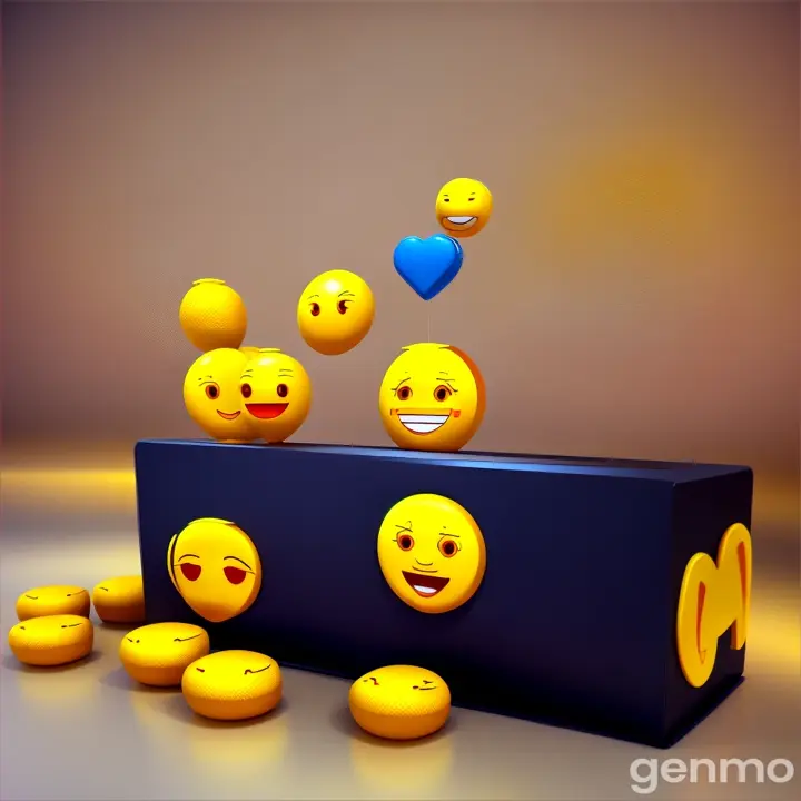  emojis names , 3d modern cartoon animation style, 32k perfect quality beautiful design , 