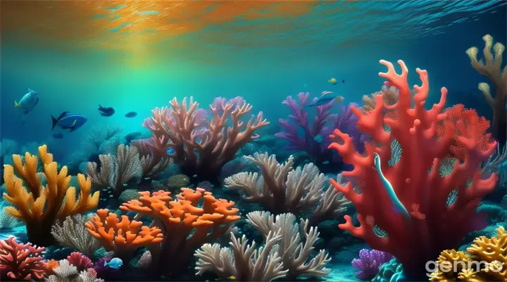 3d animation cartoon  Les coraux sont d'une grande importance écologique. Ils fournissent un habitat essentiel pour une multitude d'espèces marines, depuis les poissons tropicaux colorés jusqu'aux crustacés, en passant par les mollusques et les éponges. Les récifs coralliens sont également d'une grande importance 