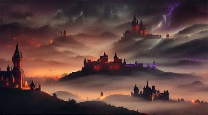 With a wave of a wand and a flicker of light,
A kingdom of magic ignites the night.