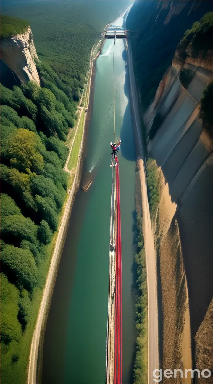 1st-person view:bungee jumping