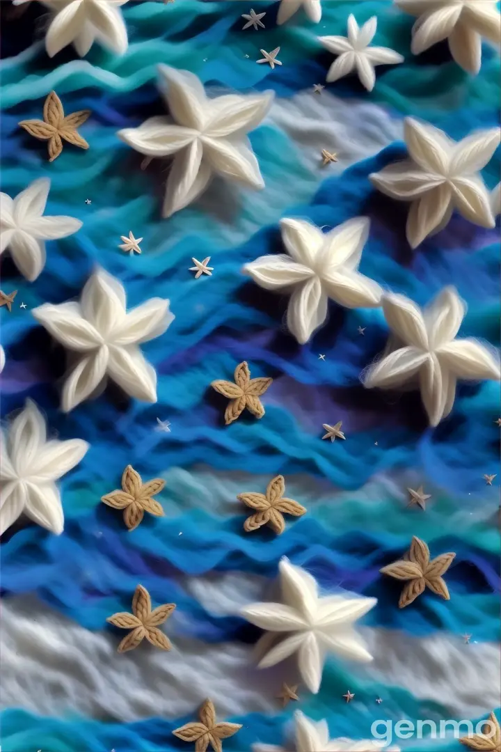 Crochet. Stars in the sky.