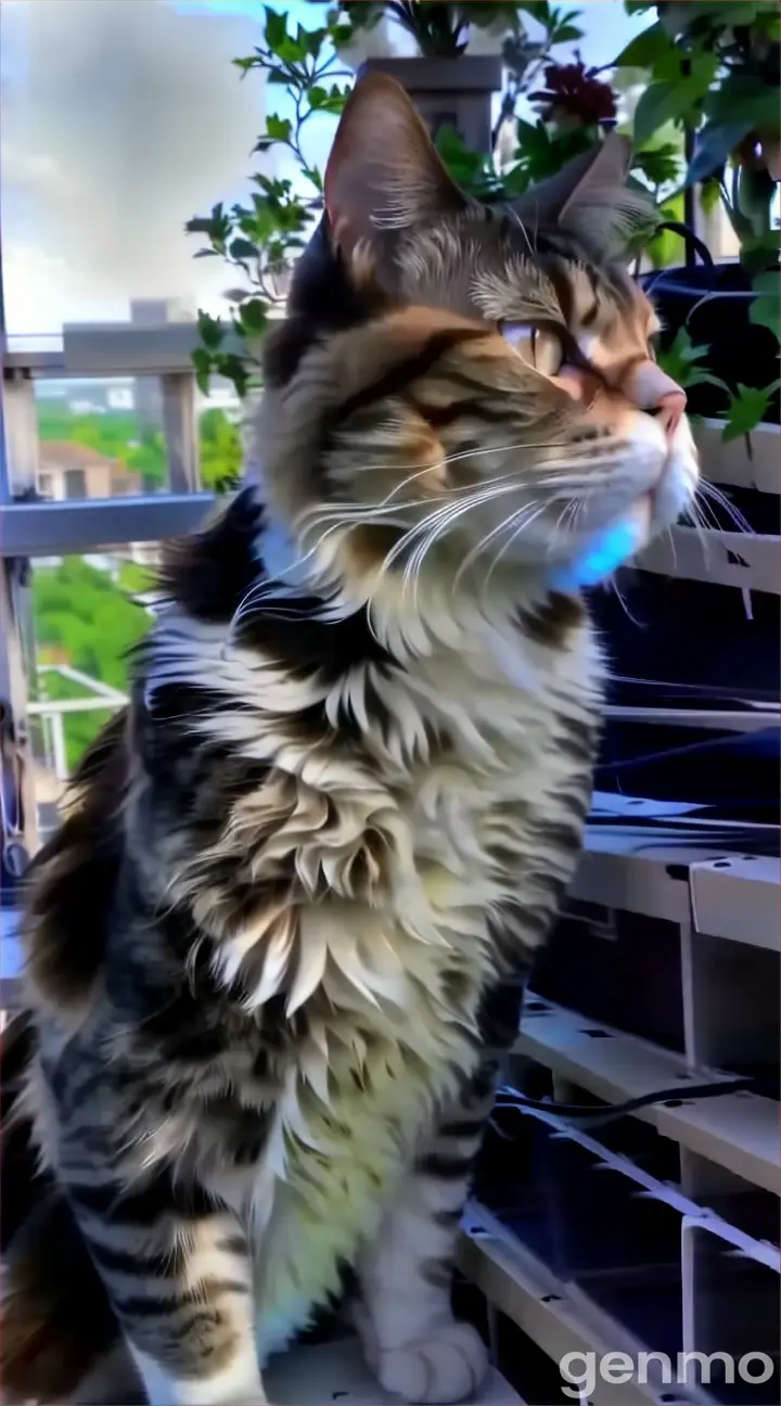 a cat sitting on top of a window sill