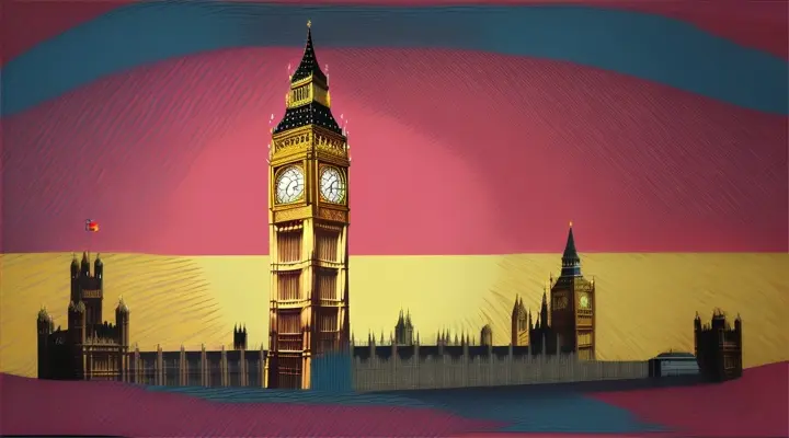  Monty Python Abstract  style animation of big ben