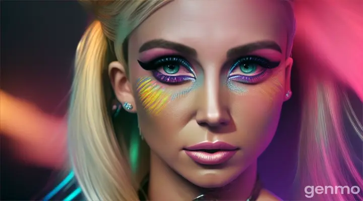 Highly detailed and hyper realistic Britney Spears, impressive Steven Klein inspired video footage, intricate and detailed, 8k render, studio lighting, atmospheric cinematic colors, 