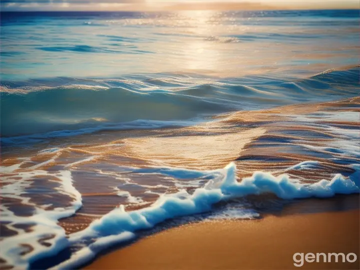 olas del mar en una playa