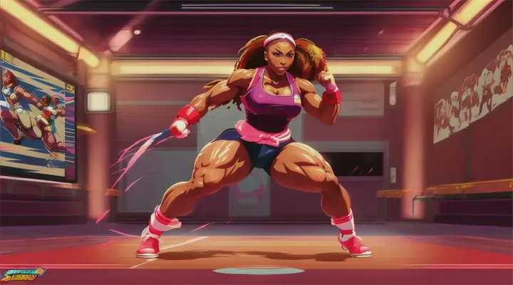 SERENA WILLIAMS STREET FIGHTER STYLE