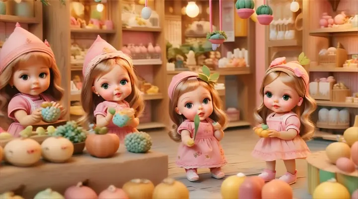 toy, product, doll, pink, plant, happy, natural foods, wood, event, fun, baby dolls, beautiful, dolls are playing, dolls are smilling