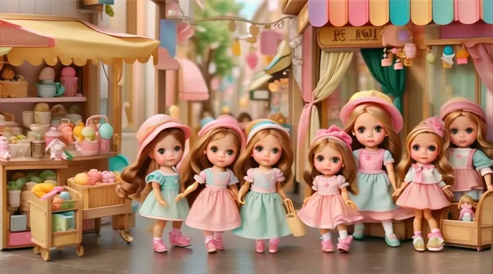 toy, doll, pink, curtain, fun, people, happy, event, snapshot, fashion design, baby dolls, beautiful, dolls are playing, dolls are smilling