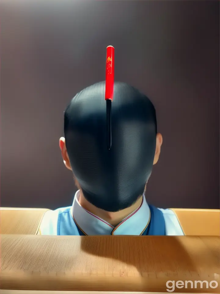一个帅气的中国肌肉男