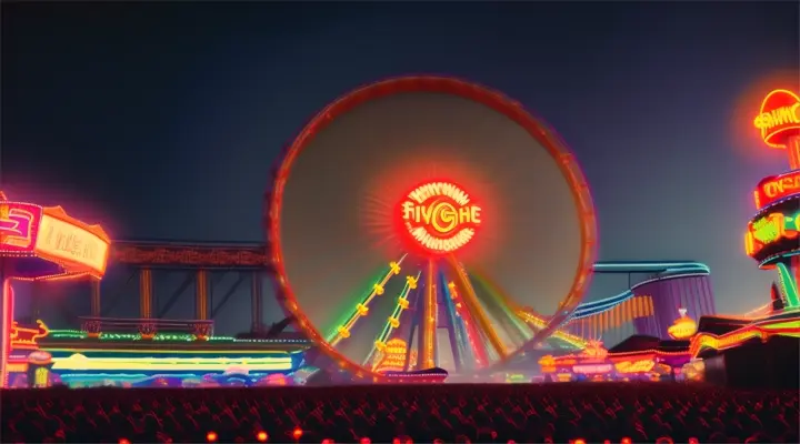 Fotografía de Un parque de atracciones