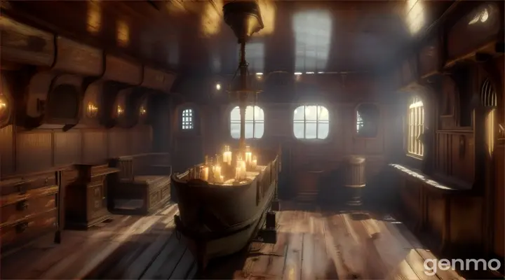 interior cabin ghost ship