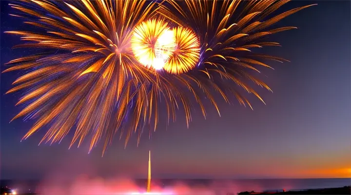 Fuegos artificiales realistas