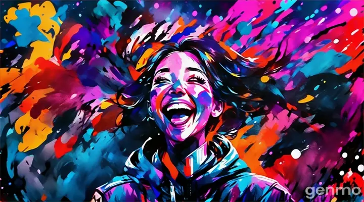 Woman laughing