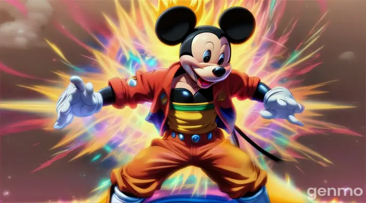 Mickey ssj 3 em pé video