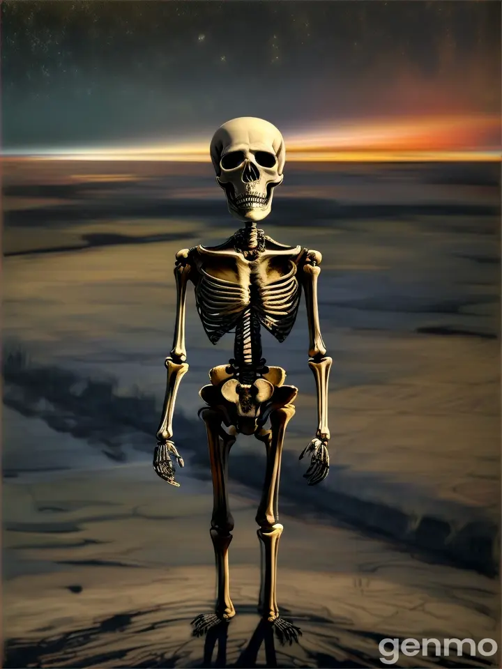 Full body of skeleton in a art style of The Scream
Artist: Edvard Munch