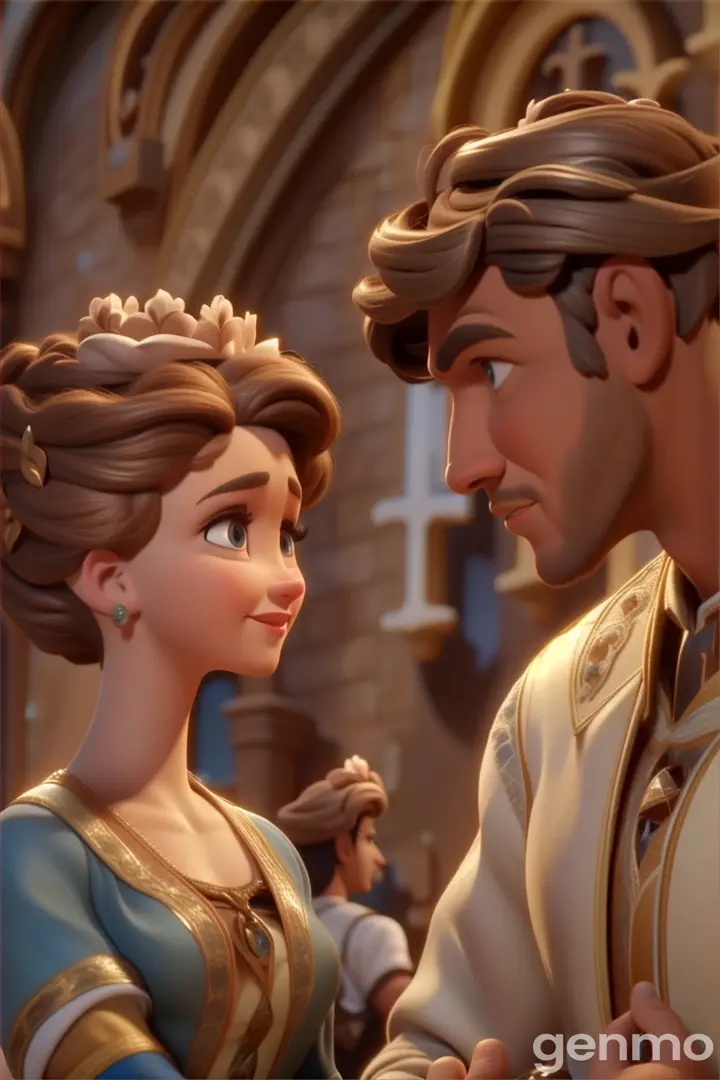 a man and a woman standing next to each other