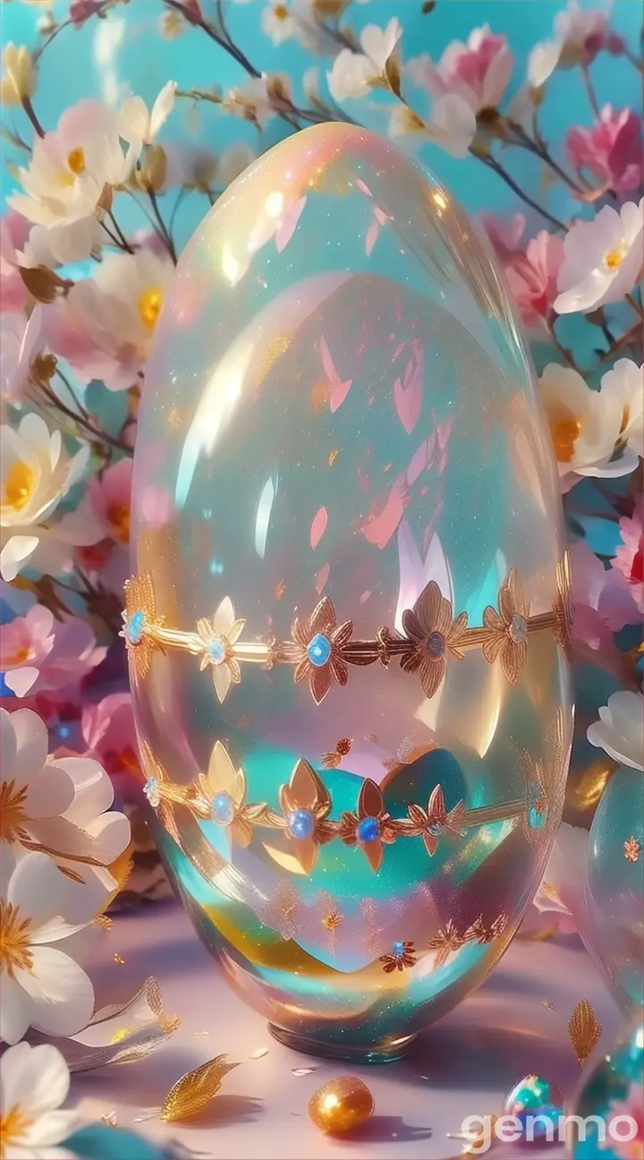 a close up of an egg on a table