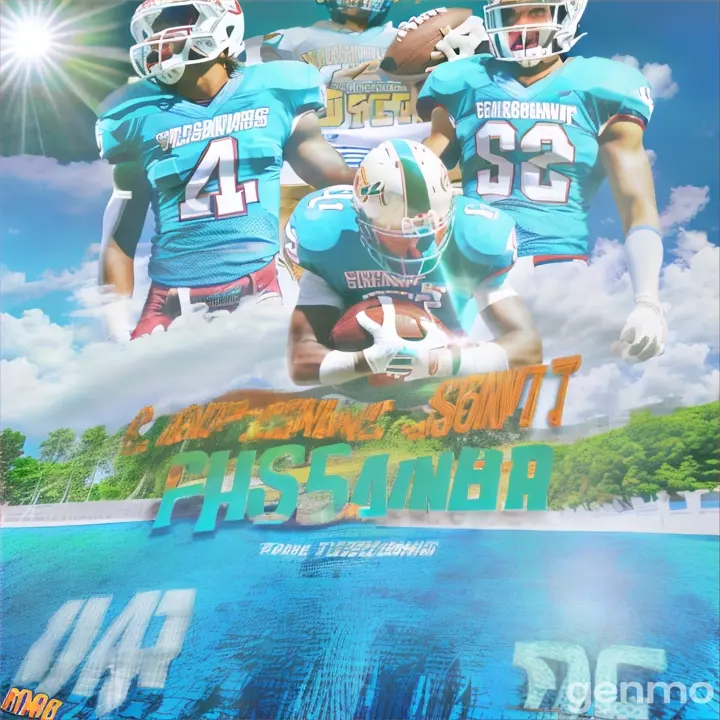 a poster of two football players on the cover of a magazine Mississippi prep on jersey 