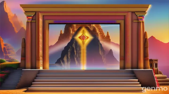 nether portal , steps, Aztec gold, beach mountain, llama theme