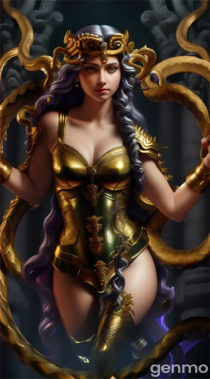 Athena punished Medusa by transforming her hair into venomous snakes 9 16