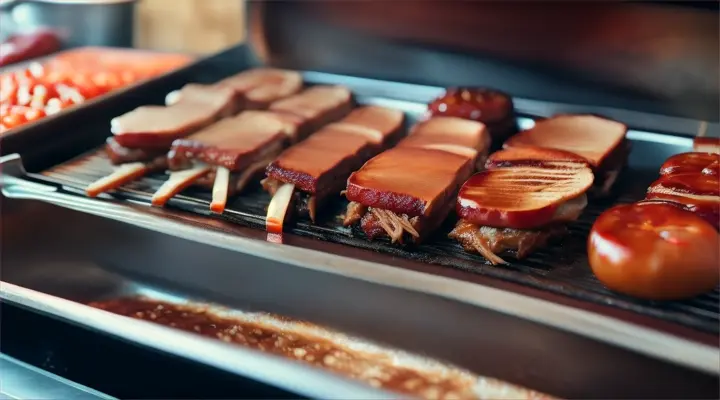 Barbecue pulled pork sandwiches, realistic video for viral shorts video, beautiful 