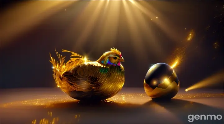 One night, Jack thought to himself,"If my hen can lay golden eggs, she must be filled with gold.