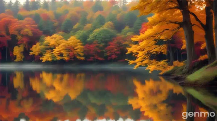秋天美景。16：9