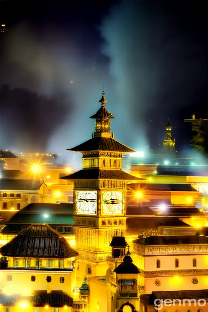 a large building with a clock tower on top of it