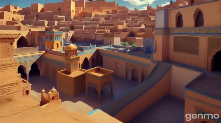 3danimation cartoon ancien medina de fes