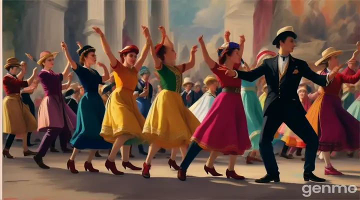 hombres bailando entre hombres vestidos de mujer en la apoca de la revolucion